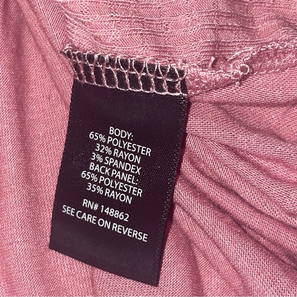 Torrid | Texture Jersey Tiered Back Top in a Dusty Rose Pink Womens Size 1X Plus - Picture 16 of 17